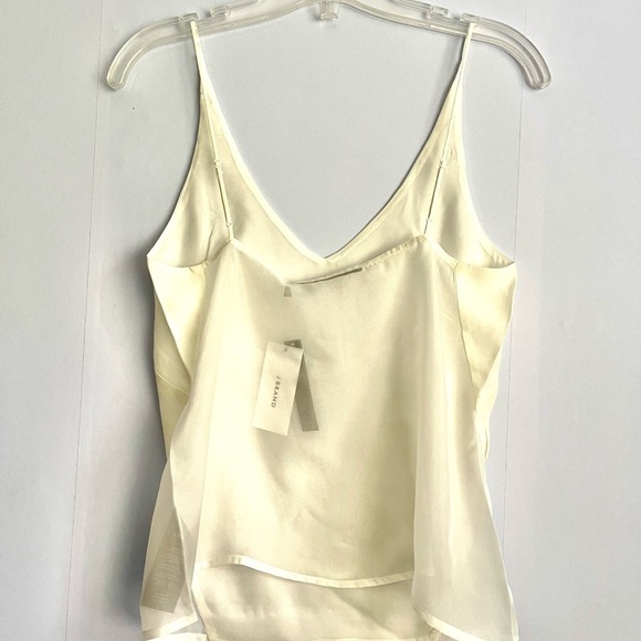 new J Brand White Silk Sheer Camisole US XS - Picture 5 of 8